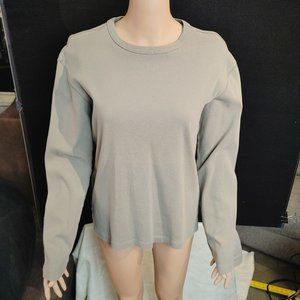 Gio Long Sleeve Gray Crewneck Tee L